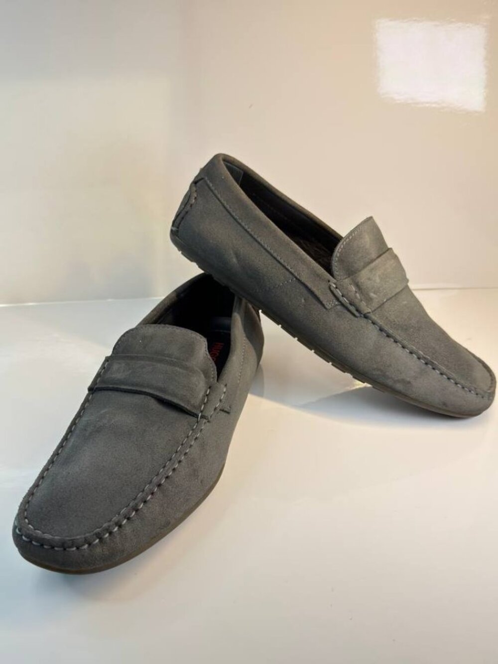 HUGO BOSS Men’s Suede Loafers – EU 42 / US 9